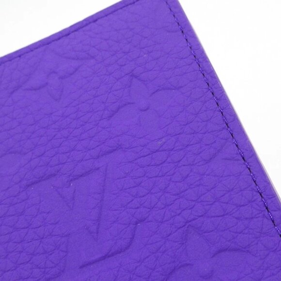 LOUIS VUITTON Organizer de Poshe Violet Taurillon Monogram Card Case 641-080125 - Picture 8 of 11